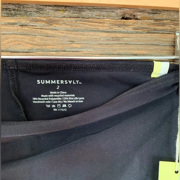 NWT black high waist SummerSalt swim bottoms - Picture 1 of 3